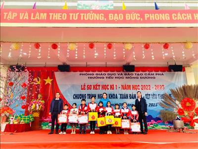 Đoàn Thanh niên Công ty Nhiệt điện Mông Dương tặng quà cho trẻ em có hoàn cảnh khó khăn trên địa bàn Phường Mông Dương và Xã Cẩm Hải nhân dịp Tết nguyên đán Quý Mão năm 2023