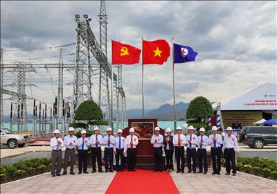 TCBC - Trạm biến áp 220 kV Ninh Phước và đầu nối được gắn biển Công trình chào mừng Đại hội đại biểu Đảng bộ Tập đoàn Điện lực Việt Nam lần thứ III