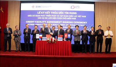 TCBC - EVN thông báo Lễ ký kết thỏa ước tín dụng khoản vay không bảo lãnh Chính phủ giữa Tập đoàn Điện lực Việt Nam (EVN) và cơ quan phát triển Pháp (AFD) cho Dự án lưới điện phân phối Miền Nam